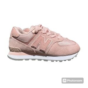 New Balance 574 Pink Suede Sneakers Toddler Sz 10.5